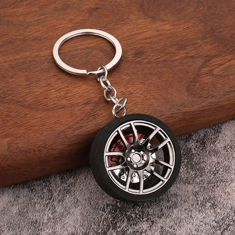 Car Caliper Brake Disc Wheel Hub Keychain