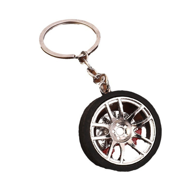 Car Caliper Brake Disc Wheel Hub Keychain