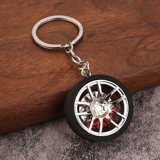 Car Caliper Brake Disc Wheel Hub Keychain