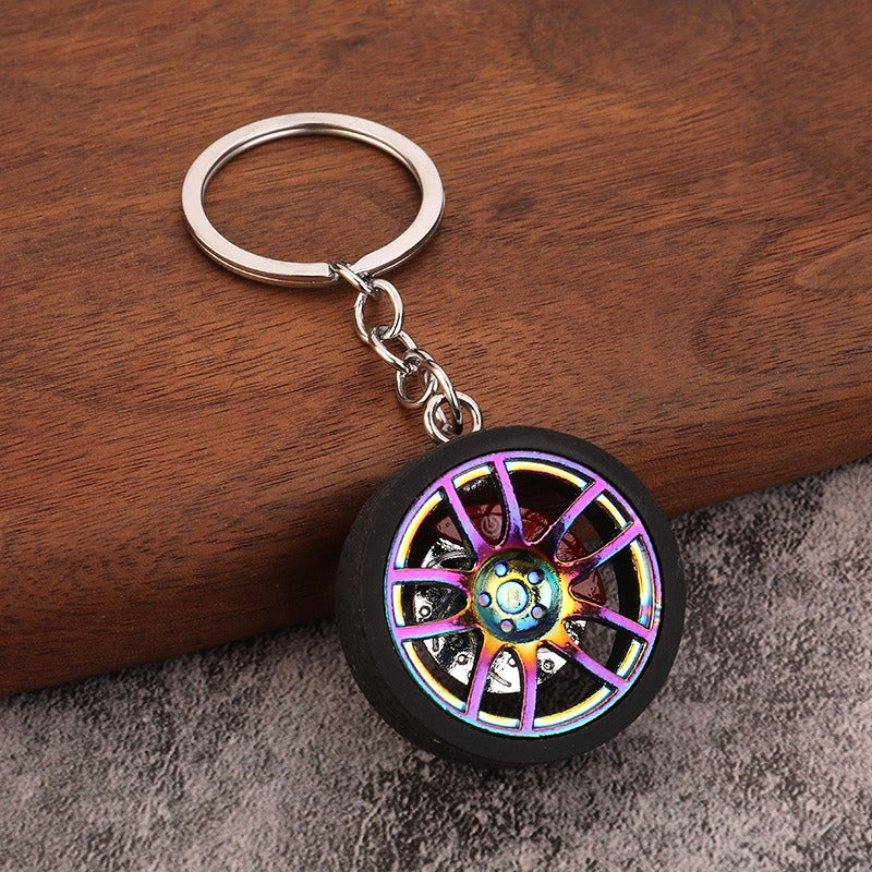 Car Caliper Brake Disc Wheel Hub Keychain